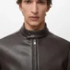 Kunstlederjacke mit Reißverschluss Kunstlederjacke mit Reißverschluss