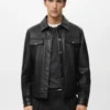 Kunstlederjacke mit Taschen Kunstlederjacke mit Taschen