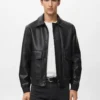 Kunstlederjacke mit Taschen Kunstlederjacke mit Taschen