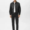 Kunstlederjacke mit Taschen Kunstlederjacke mit Taschen