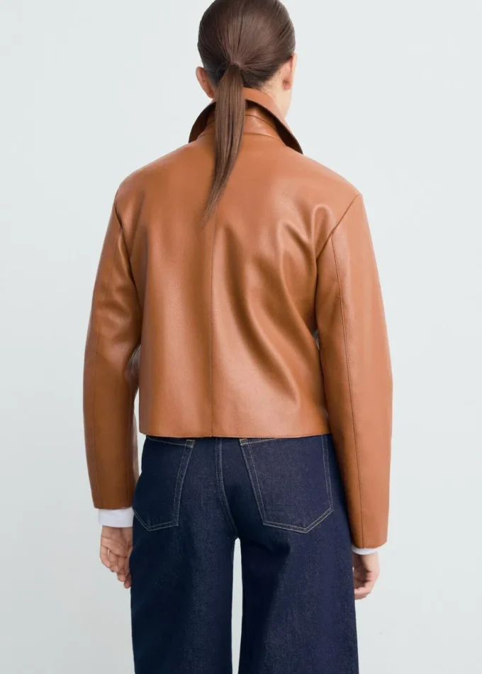 Kunstlederjacke mit Taschen