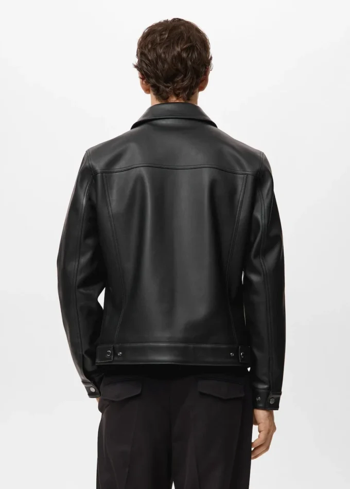 Kunstlederjacke mit Taschen Kunstlederjacke mit Taschen