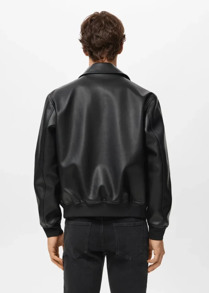 Kunstlederjacke mit Taschen Kunstlederjacke mit Taschen