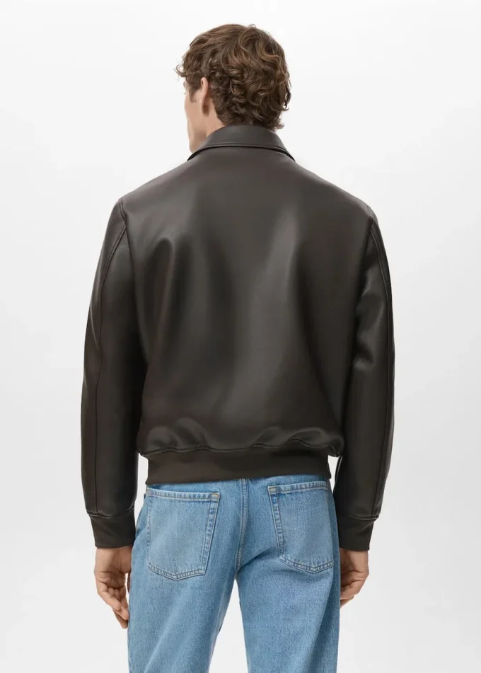 Kunstlederjacke mit Taschen Kunstlederjacke mit Taschen