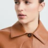 Kunstlederjacke mit Taschen