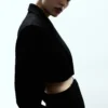 Kurze Anzugjacke aus Wolle Kurze Anzugjacke aus Wolle