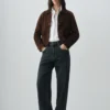 Kurze Jacke aus 100 % Leder Kurze Jacke aus 100 % Leder