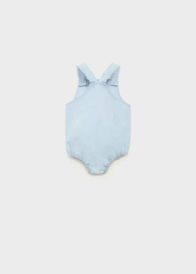 Kurzer Denim-Strampler