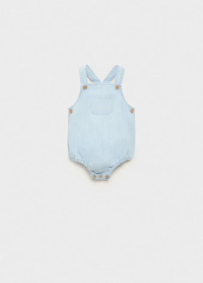 Kurzer Denim-Strampler