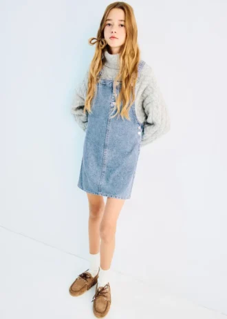 Kurzer Jeans-Latzrock Kurzer Jeans-Latzrock