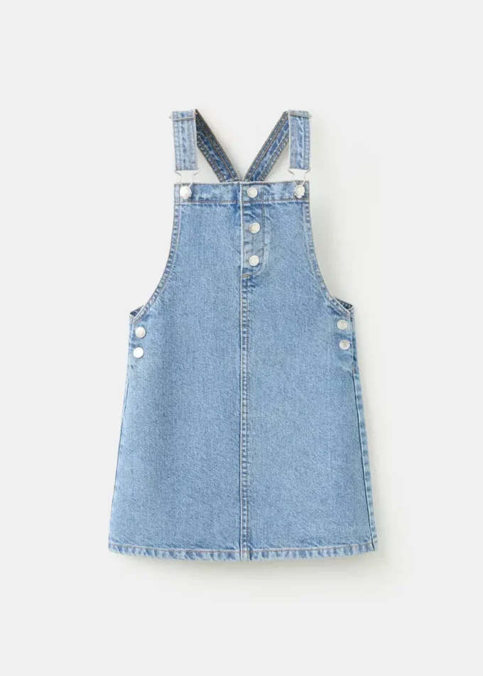 Kurzer Jeans-Latzrock Kurzer Jeans-Latzrock