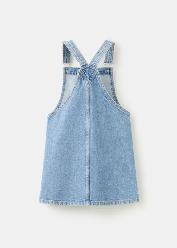 Kurzer Jeans-Latzrock Kurzer Jeans-Latzrock