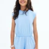 Kurzer Jumpsuit im Used-Look Kurzer Jumpsuit im Used-Look