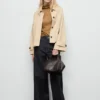 Kurzer Oversize-Trenchcoat mit Schulterklappen