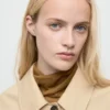 Kurzer Oversize-Trenchcoat mit Schulterklappen