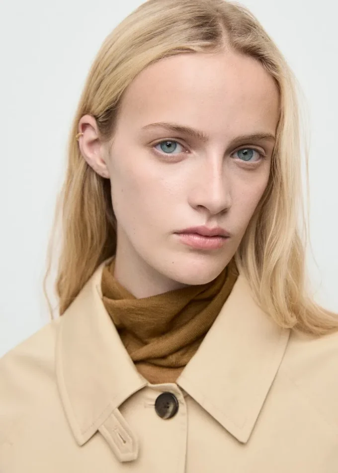 Kurzer Oversize-Trenchcoat mit Schulterklappen