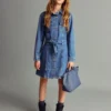 Kurzes Jeanskleid