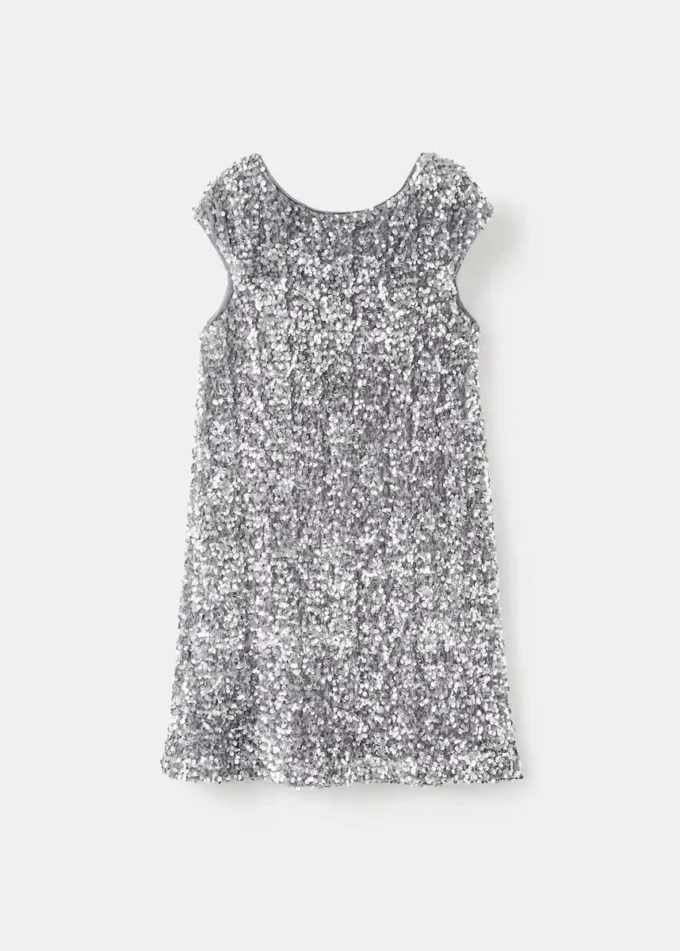 Kurzes Kleid mit Pailletten
