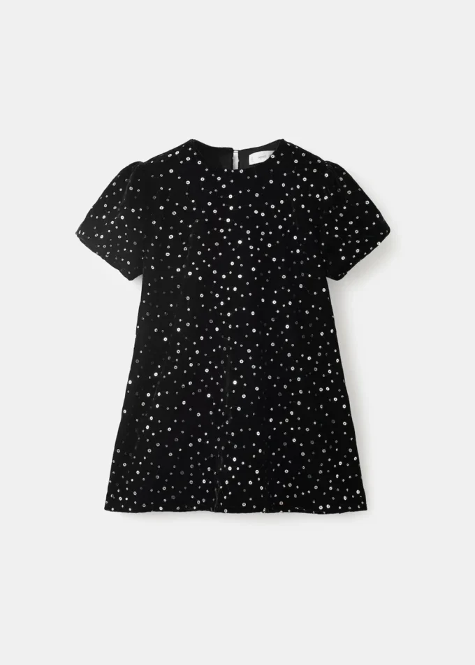 Kurzes Kleid mit Pailletten