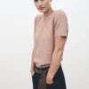 Kurzärmeliger Lurex-Pullover