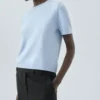Kurzärmeliger Wollpullover