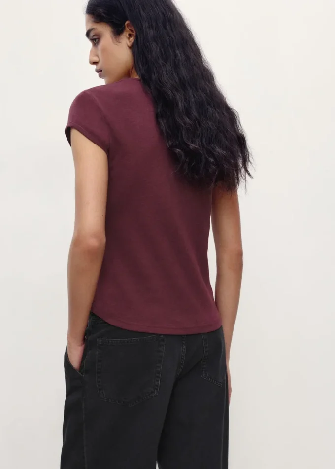 Kurzärmeliges Baumwoll-T-Shirt Kurzärmeliges Baumwoll-T-Shirt