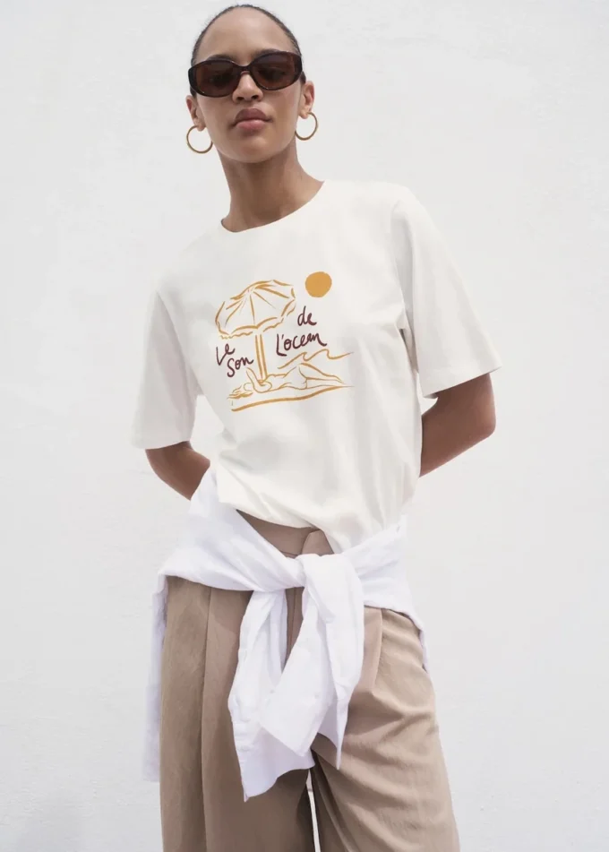 Kurzärmeliges bedrucktes T-Shirt Kurzärmeliges bedrucktes T-Shirt