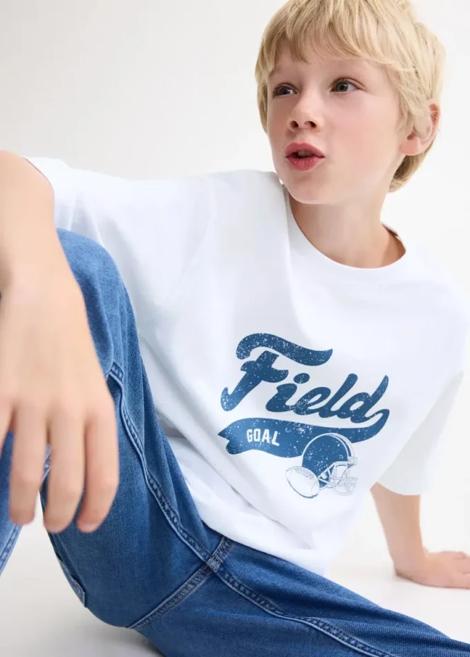 Kurzärmeliges bedrucktes T-Shirt Kurzärmeliges bedrucktes T-Shirt