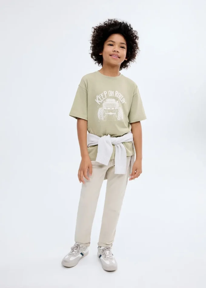 Kurzärmeliges bedrucktes T-Shirt Kurzärmeliges bedrucktes T-Shirt