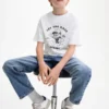 Kurzärmeliges bedrucktes T-Shirt Kurzärmeliges bedrucktes T-Shirt