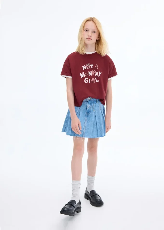 Kurzärmeliges bedrucktes T-Shirt Kurzärmeliges bedrucktes T-Shirt