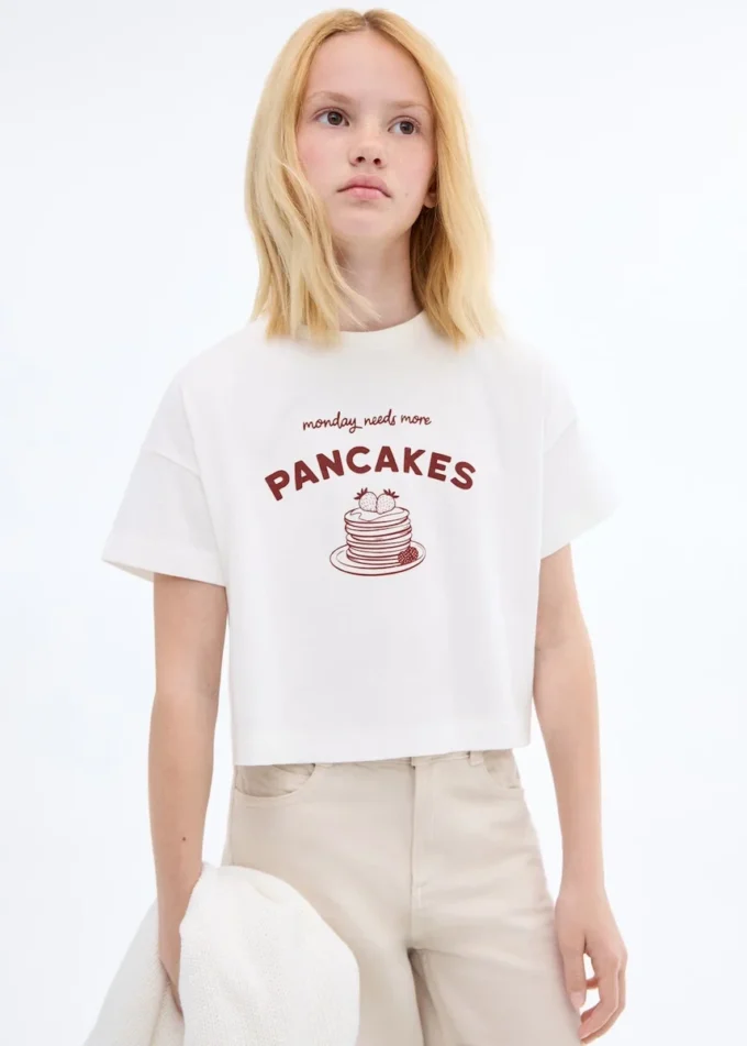 Kurzärmeliges bedrucktes T-Shirt