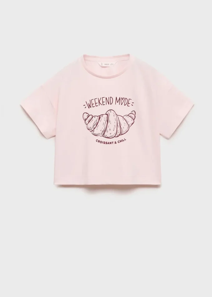 Kurzärmeliges bedrucktes T-Shirt Kurzärmeliges bedrucktes T-Shirt
