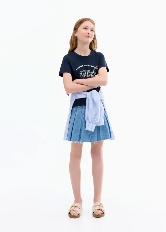 Kurzärmeliges bedrucktes T-Shirt Kurzärmeliges bedrucktes T-Shirt