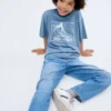 Kurzärmeliges bedrucktes T-Shirt Kurzärmeliges bedrucktes T-Shirt