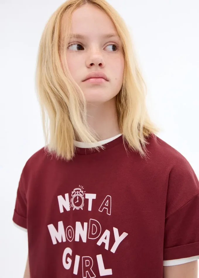 Kurzärmeliges bedrucktes T-Shirt Kurzärmeliges bedrucktes T-Shirt