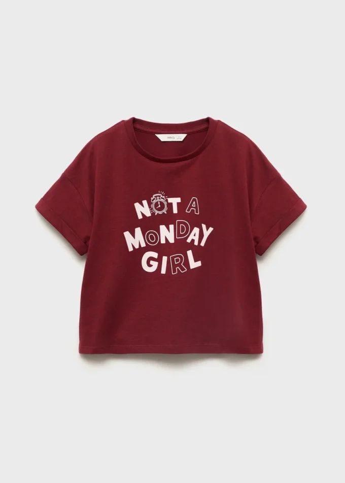 Kurzärmeliges bedrucktes T-Shirt Kurzärmeliges bedrucktes T-Shirt