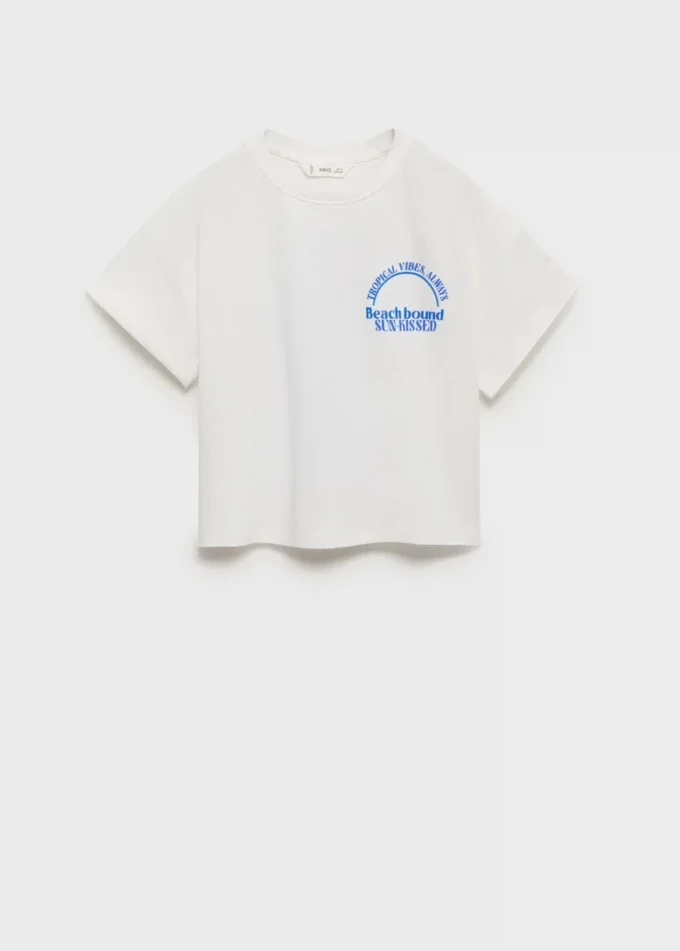 Kurzärmeliges bedrucktes T-Shirt Kurzärmeliges bedrucktes T-Shirt