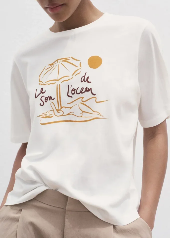 Kurzärmeliges bedrucktes T-Shirt Kurzärmeliges bedrucktes T-Shirt