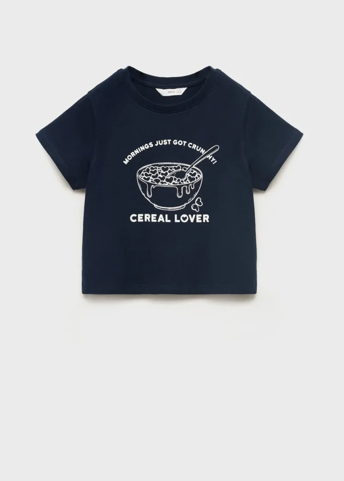 Kurzärmeliges bedrucktes T-Shirt Kurzärmeliges bedrucktes T-Shirt