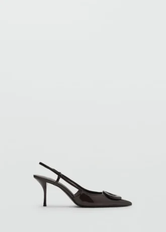Lackleder-High-Heels mit Ringdetail