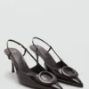 Lackleder-High-Heels mit Ringdetail Lackleder-High-Heels mit Ringdetail