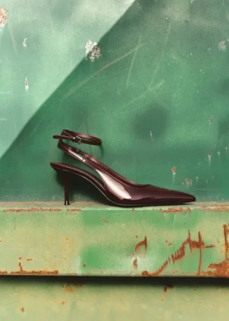Lackleder-Schuhe mit Absatz