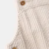 Lange Cord-Latzhose
