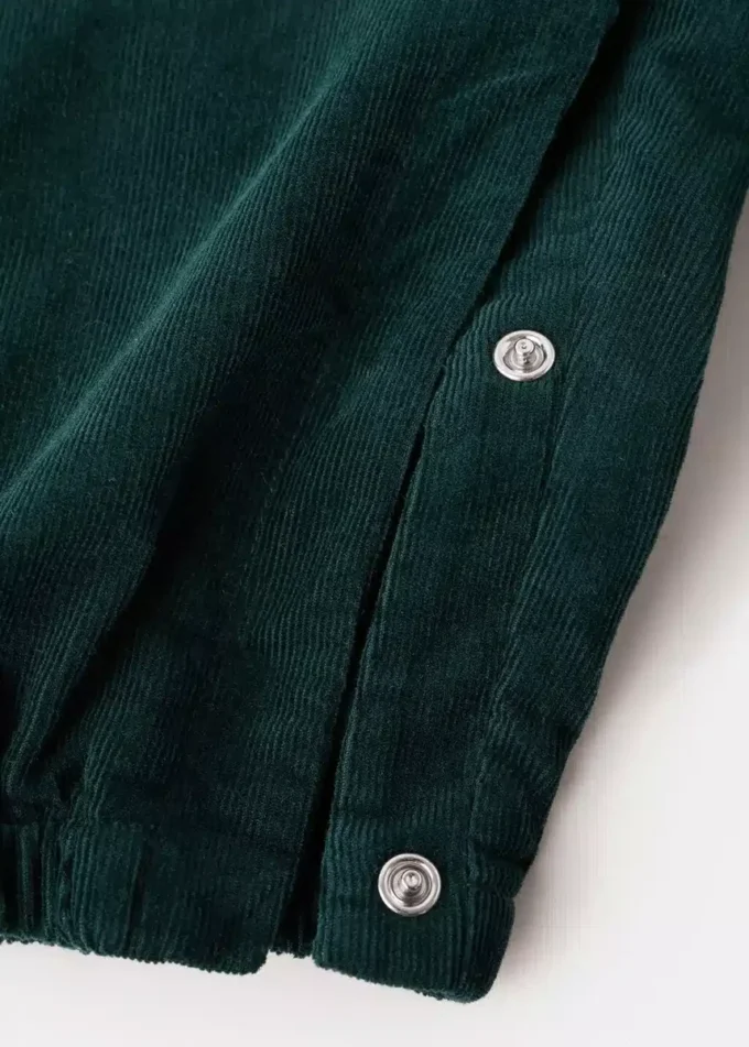 Lange Cord-Latzhose