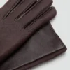 Lange Lederhandschuhe mit Fell Lange Lederhandschuhe mit Fell