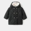 Langer Anorak mit Fellimitatfutter Langer Anorak mit Fellimitatfutter