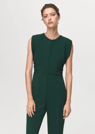 Langer Jumpsuit mit Rüschen