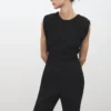 Langer Jumpsuit mit Rüschen