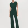 Langer Jumpsuit mit Rüschen